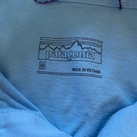 Patagonia Light Blue Polo Shirt - Picture 3 of 3